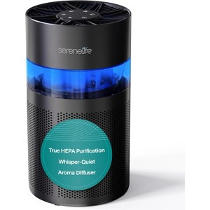 SereneLife High-Performance Air Purifier with HEPA 13 Filter (SLARP280BK) - Black - 1 of 4