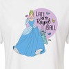 Women's - Disney Princess - Late For My Ball Cropped Graphic T-Shirt - 2 of 4