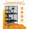 Metal Small Animal Cage,34/36/39/64 ''H Multi-Level Ferret Cage for Small Animals - Large Hamster Cage with Ramp - 2 of 4