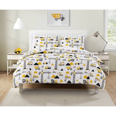 5pc Twin Construction Trucks Comforter Set - Olivia & Finn