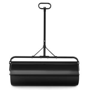 WELLFOR Metal Tow Lawn Roller Yard Multitool Black - 1 of 4