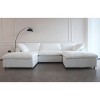 Large size modular cloud sofa 5 seats down sofa bed apartment living room sofa (3seaters + 2ottoman) - 3 of 4