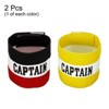 Unique Bargains Adjustable Elastic Basketball Team Training Captain's Armband 2 Pcs - 3 of 4