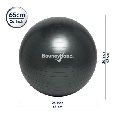 Bouncyband 65cm Dark Gray PVC Weighted Balance Ball Seat