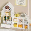 KTMBDW Kids Bookshelf with House-Shaped Design, Wooden Toy Storage Organizer, Adjustable Placement for Boys & Girls Bedroom, Nursery, Playroom - 4 of 4