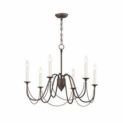 Maxim Lighting Plumette 6 - Light Chandelier in  Chestnut Bronze