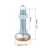 Unique Bargains Carbon Steel Non-Skid Adjustable Furniture Table Feet Leveling Feet - 2 of 4