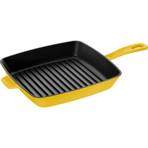 Staub Cast Iron 12 inch Square Grill Pan Citron Target