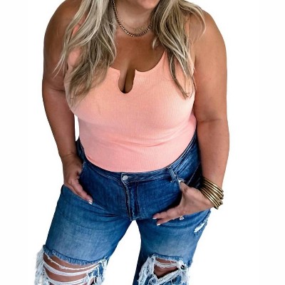 Women's Basic Babe Tank Bodysuit - BLAKELEY