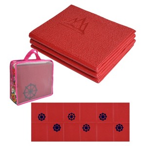 Khataland Folding Kids' Yoga Mat - Cherry Red (6mm) - 1 of 1