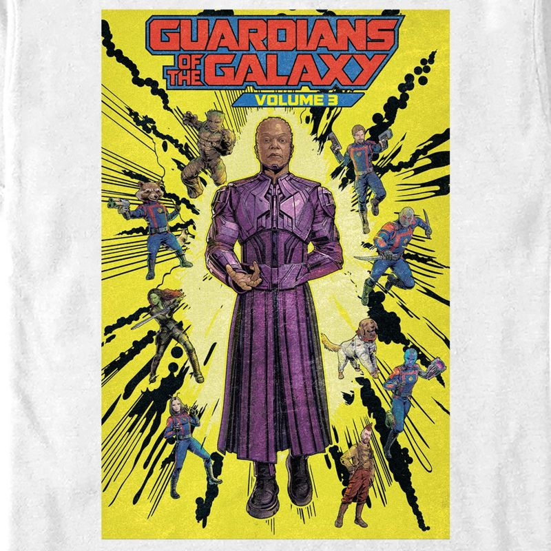 Men's Guardians of the Galaxy Vol. 3 High Evolutionary Group Comic Book Poster T-Shirt, 2 of 6