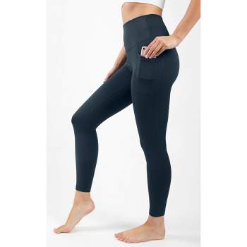90 Degree By Reflex - Women's Wonderlink Elastic Free High Waist Ankle  Length Leggings With Side Pockets : Target
