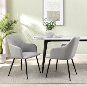 Quality Modern Funky Upholstered Dining Chairs Set Of 2-Cuddlewood - 1 of 4