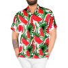 HAPPY BAY Mens Hawaiian Shirts Short Sleeve Button Down Shirt Men's Casual Shirts Holiday Tropical Beach Summer Party Shirts Funny - 3 of 4
