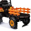 TopComfy Baby Walkers Kids Ride On Tractor Kids Toy Kids Fun Gift Working Loader Backhoe Digger Trailer Included for Kids, Yellow, 24.8"*16.93"*22.05" - 3 of 4