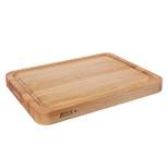 John Boos Maple Wood Reversible 24 x 18 x 2.25 inches Cutting Board with Juice Groove and Curved Edges, Brown