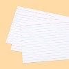 100ct 4" x 6" Ruled Index Cards White - up&up™: College Rule, Uncoated, 72 lb, Paper Basics, 4x6 Note Card Size - 2 of 3