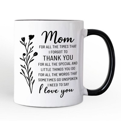 Thank You Mom Mug, Minimalist Mama Gift | OrnamentallyYou