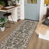 Retro Mottled Flowers Area Rug Boho Design Non-Shedding Easy Care Ideal for High Traffic Areas In Living Room Bedroom Office Kitchen - 3 of 4