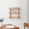MH London Oliver 24" Mango Wood Wall Mounted Shelves in Blonde Natural & Gold - 4 of 4