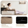 55 inch Beige Corduroy Foam Single Swivel Chair for Living Room and Bedroom - 3 of 4
