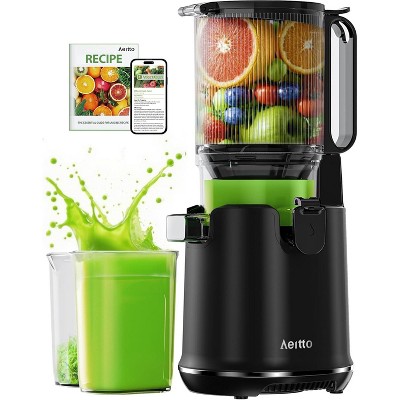Aeitto Cold Press Juicer – 5.3"  Feed Chute, 1.7L Capacity, High Juice Yield, Self-Feeding, Professional Slow Juicer for Whole Fruits & Vegetables