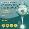 ZEBORA Milk Thistle Liver Supplement with 450 mg Milk Thistle Extract (80% Silymarin)  for Liver Cleanse Detox & Repair - 120 Veggie Capsules - 3 of 4
