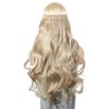 Unique Bargains Women's Big Wavy Hair Extensions High Temperature Fiber Mixed Light Gold Tone 1 Pc - 2 of 3