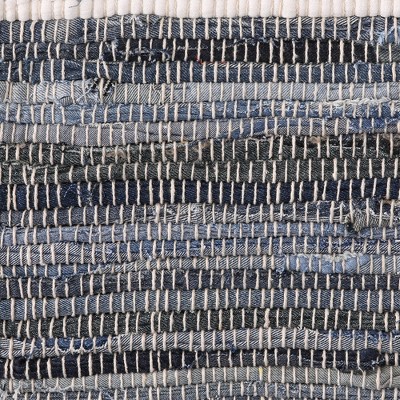 Handmade Multi Denim Tufted Cotton Rug 4' x 6'