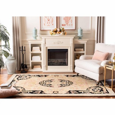 Savonnerie SAV206 Hand Tufted Area Rug - Ivory/Gold - 5'x8' - Safavieh.