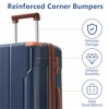 BEAFUP Set of 3 Luggage, Expandable Hard shell ABS Suitcases with Double Spinner, Travel luggage Set with TSA Lock (20/24/28inch) - 4 of 4