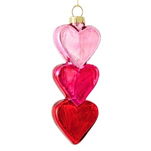 Cody Foster 4.0 Inch Triple Heart Valentine Tree Ornament , Christmas Decor Love Christmas Valentine's Day (1PC) - 1 of 4