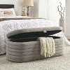 CAVINAS Teddy Fabric Storage Ottoman Bench,Upholstered Ottoman with Versatile Design for Living Room,Bedroom - 2 of 4