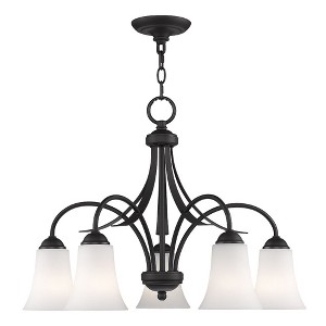 Livex Lighting Ridgedale 5 - Light Chandelier in  Black - 1 of 4