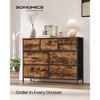 7-Drawer Fabric Dresser with Steel Frame, 88 lb Top Load Chest of Drawers, Multi-Use Storage Organizer for Bedroom Closet - 2 of 4