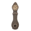 52" Wood Grandfather Style Wall Clock Distressed Gray Finish - Storied Home - image 4 of 4