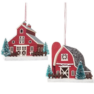 Gallerie II Red Barn Ornament A/2