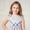 Hope & Henry Girls' Sleeveless Bow Shoulder Swing Dress, Kids - 3 of 4