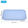 Unique Bargains Kitchen Restaurant Reusable Lightweight Plastic Fast Food Serving Tray 6 Pcs - 2 of 4