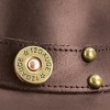 Collections Etc Leather Bullet Trimmed Hat - 4 of 4