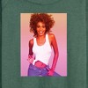 Women's - Whitney Houston - Gradient Photo Lightweight French Terry Wide Neck Long Sleeve Shirt - 2 of 4