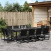 vidaXL Patio Dining Set Garden Table and Chairs Outdoor Furniture Textilene - 2 of 4