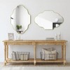 Beautyolove 18 in. W x 24 in. H Scalloped Gold Decorative Wall Mirror - 2 of 4