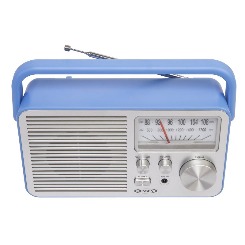 JENSEN Portable AM/FM Radio - Blue, 4 of 7