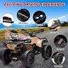 Kids Rideable Terrain Vehicle, 2-Seater Electric Kids Vehicle, Licensed Can-Am Quad Bike with LED Lights and Music, 3-Speed, Brown - 3 of 4