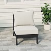 WestinTrends  Avalon Outdoor HDPE Deep Seating Modular Armless Patio Chair with Patio Cushions - 2 of 4