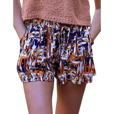 Women's Stroke of Style Silk Shorts - GLAM