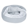 FurHaven Plush & Performance Linen Hooded Donut Pet Bed for Dogs & Cats - 2 of 4
