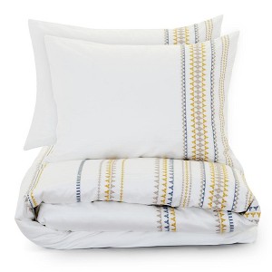 Lincove Luxury Duvet Cover Set Greenwich Collection- 100% Cotton Sateen Duvet Cover - Ultra Soft Premium Hotel Quality Design Bedding Set - 1 of 4