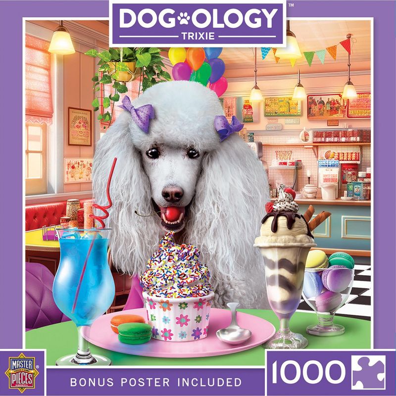 MasterPieces Dogology - Trixie 1000 Piece Adult Jigsaw Puzzle, 1 of 8